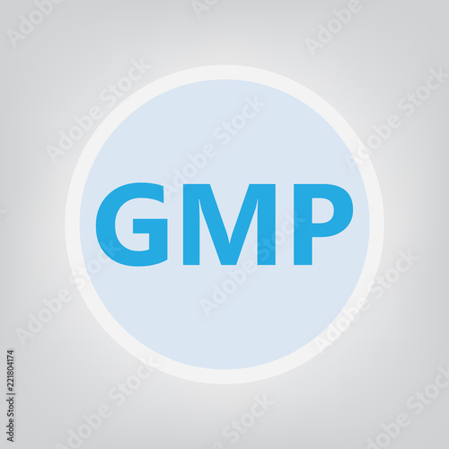 GMP (Good Manufacturing Practice) acronym- vector illustration