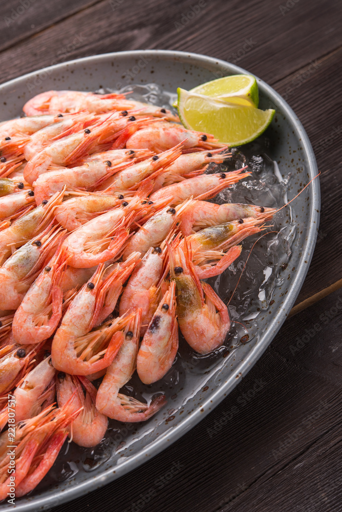 Tasty shrimp with lime Tasty shrimp with lime