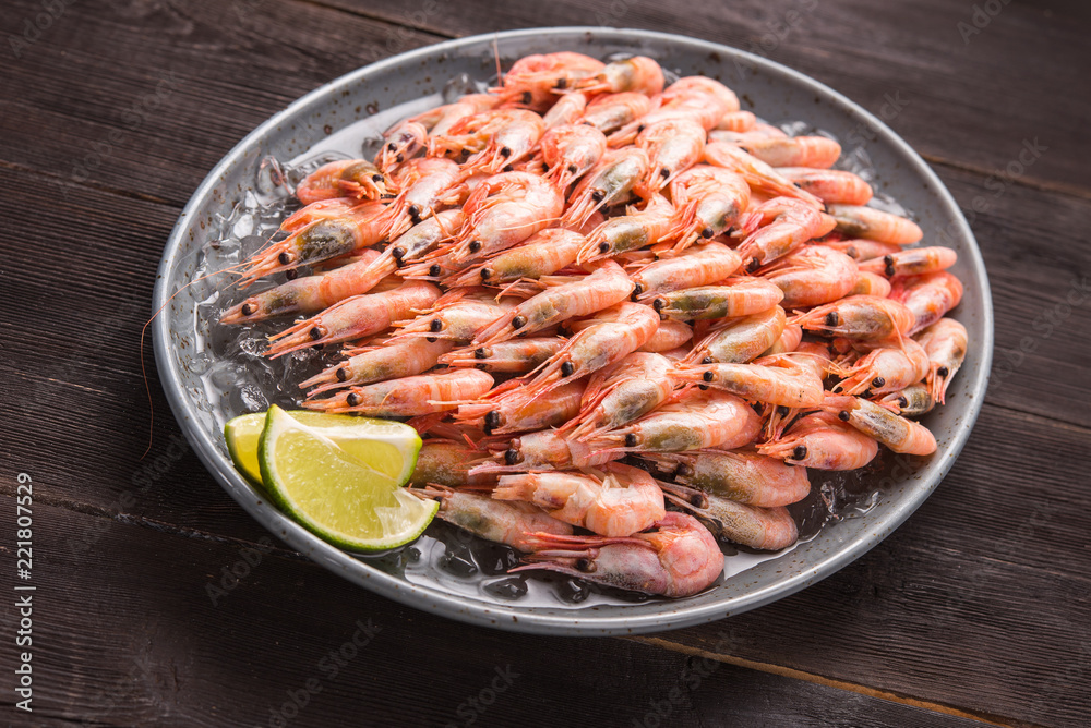 Tasty shrimp with lime Tasty shrimp with lime