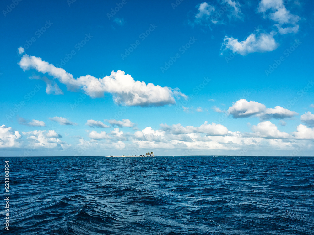 open sea landscape with clouds 