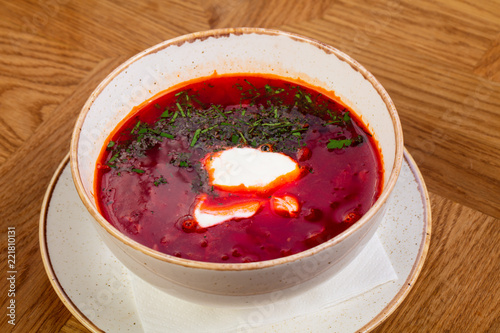 Russian traditional borscht