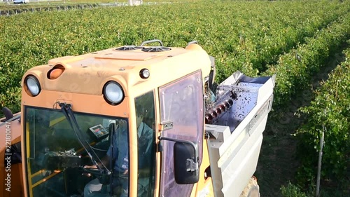 grape harvester machine