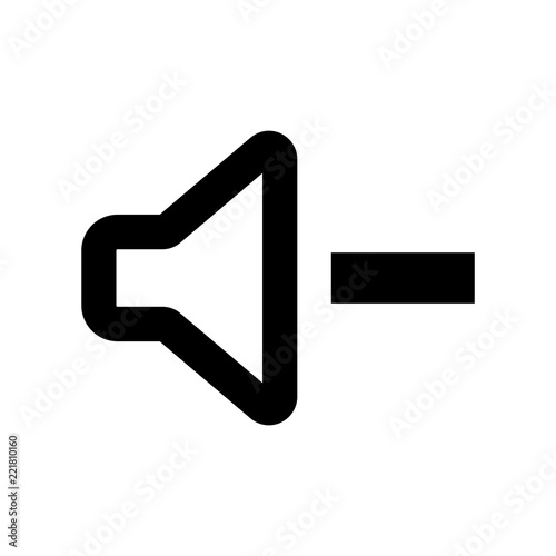 volume minus icon, speaker icon, sound icon