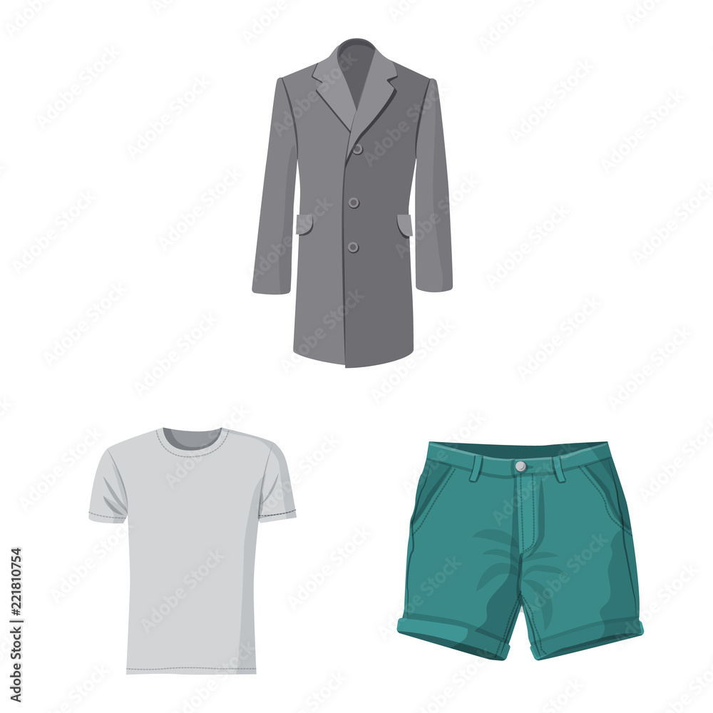 Vector illustration of man and clothing logo. Collection of man and wear vector icon for stock. Vector illustration of man and clothing logo. Collection of man and wear vector icon for stock.