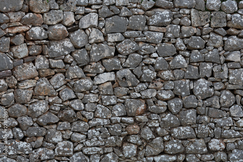 Dry stone wall texture