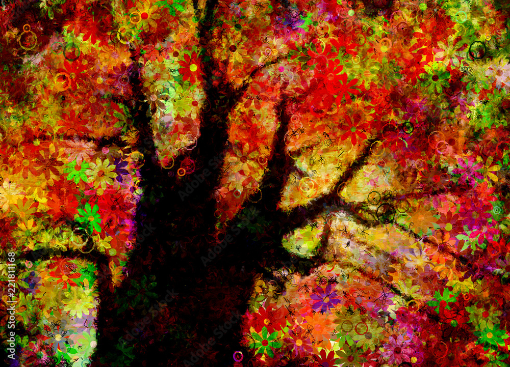Colorful Abstract Tree Colorful Abstract Tree