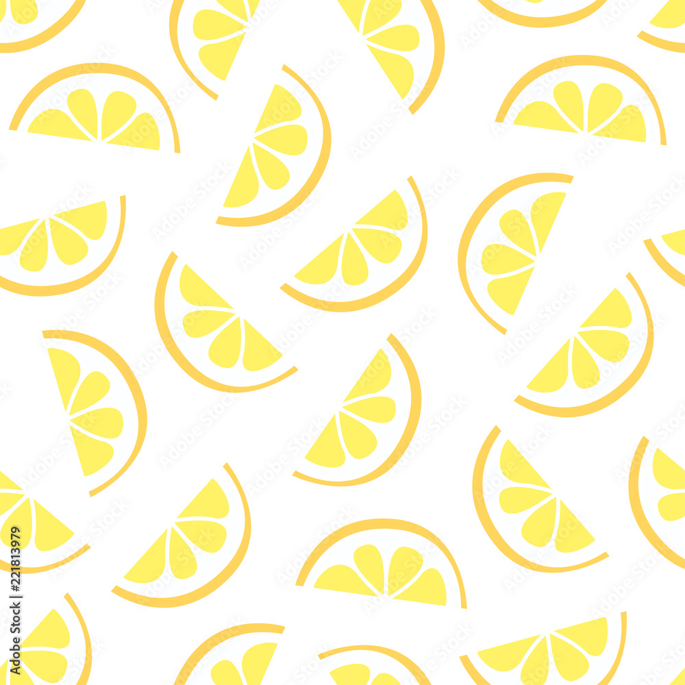 lemon seamless pattern vector illustration