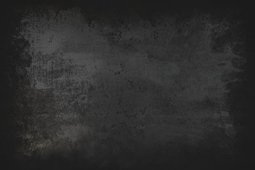 Black grunge background.  Blackboard. Chalkboard. Dark Dust and  Distress Background with scratches..