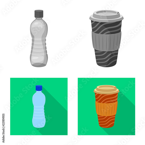 Wallpaper Mural Vector illustration of drink and bar logo. Set of drink and party stock vector illustration. Torontodigital.ca