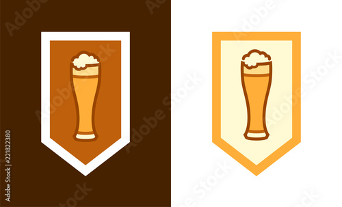 Vector Blazon with a cup of...