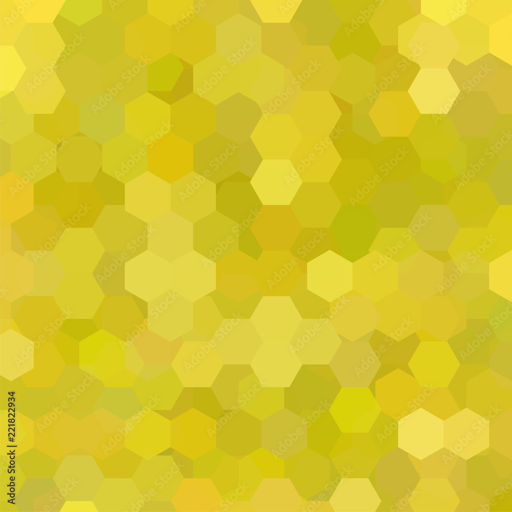 Abstract background consisting of yellow hexagons. Geometric design for business presentations or web template banner flyer. Vector illustration Abstract background consisting of yellow hexagons. Geometric design for business presentations or web template banner flyer. Vector illustration