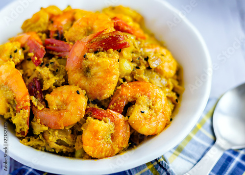 Indian Style Shrimp Curry with Poppy Seed