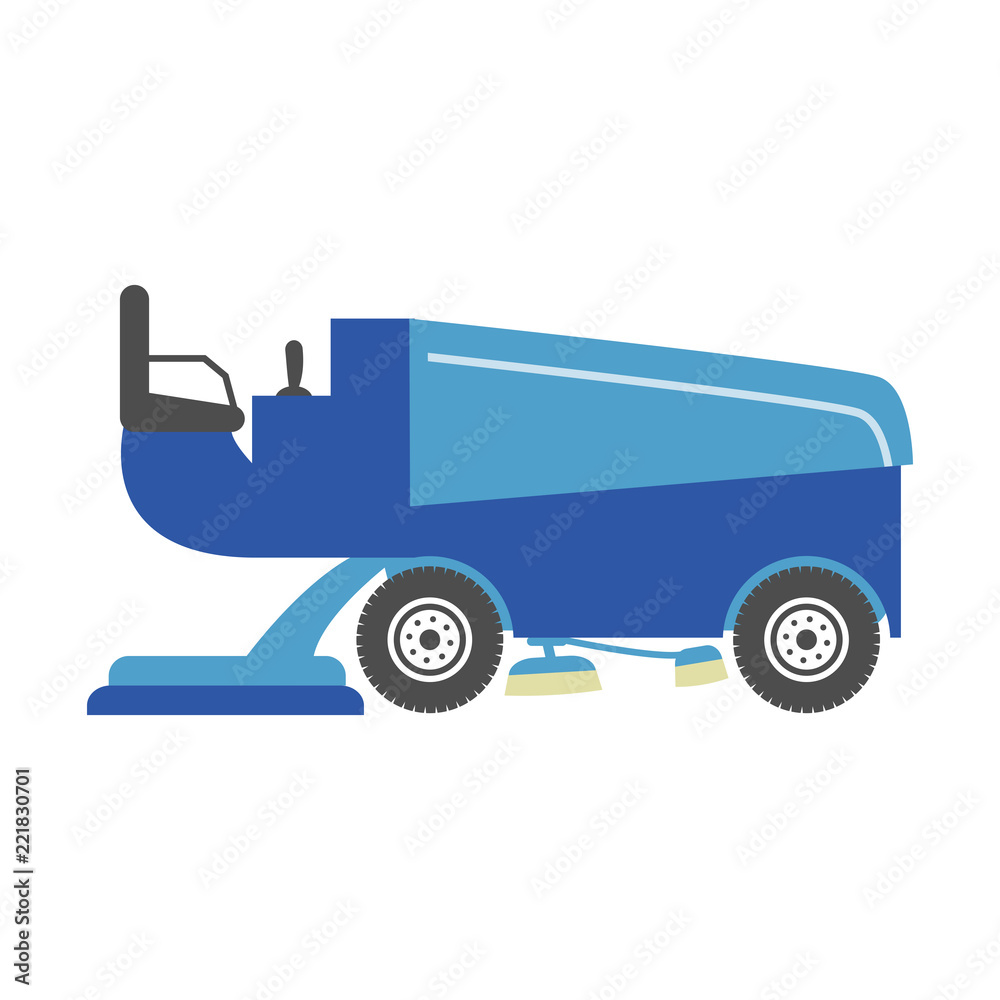 Fototapeta premium Ice resurfacer - blue