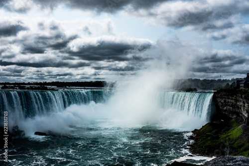 Niagara Falls on stormy day