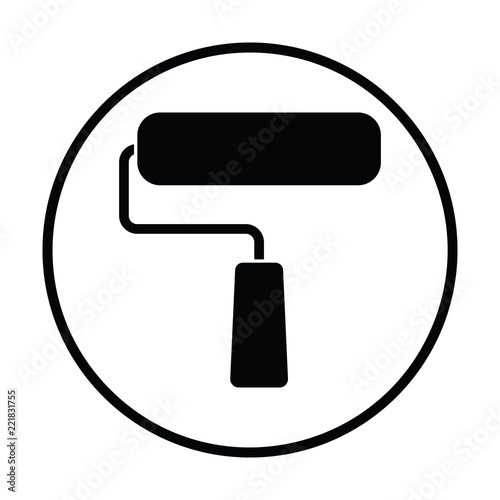 Icon of construction paint brushes
