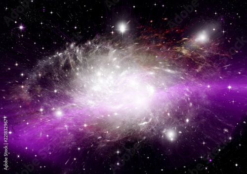 Fototapeta Naklejka Na Ścianę i Meble -  galaxy in a free space