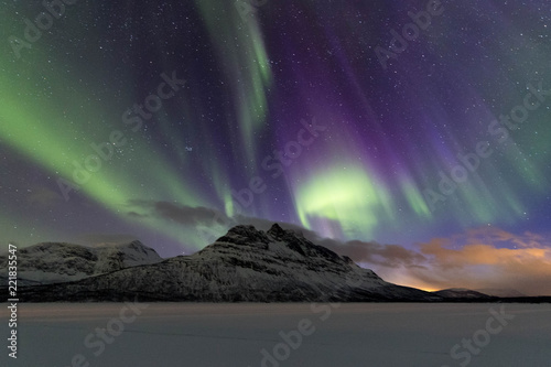 Nothern lights in Lofoten islands