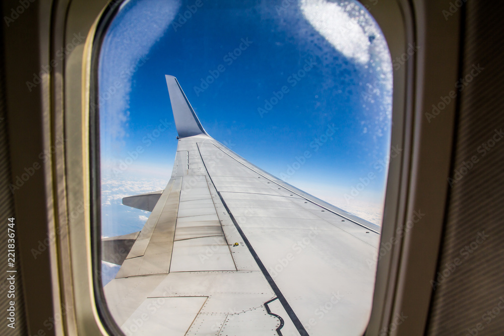 view from window of an airplane view from window of an airplane