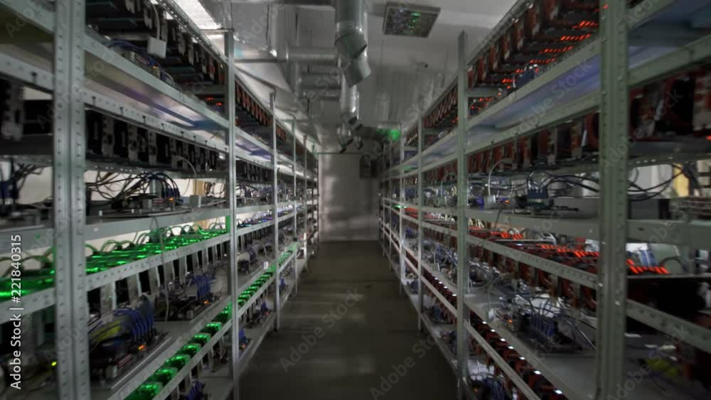 Computer for Bitcoin mining. Cryptocurrency computer with many peripheral slots Computer for Bitcoin mining. Cryptocurrency computer with many peripheral slots