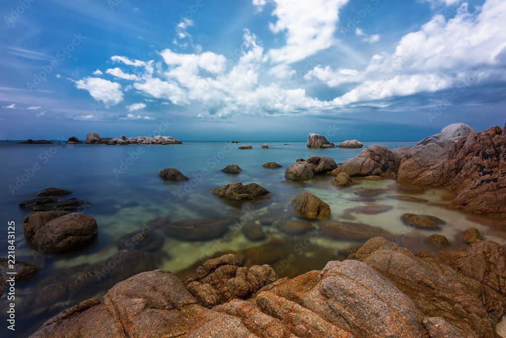Blue Sky and Rock at Bintan Island Wonderfull Indonesia