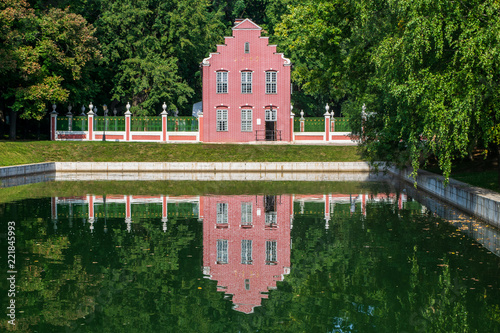 Photography View of Dutch house in Kuskovo park in Moscow, Russia