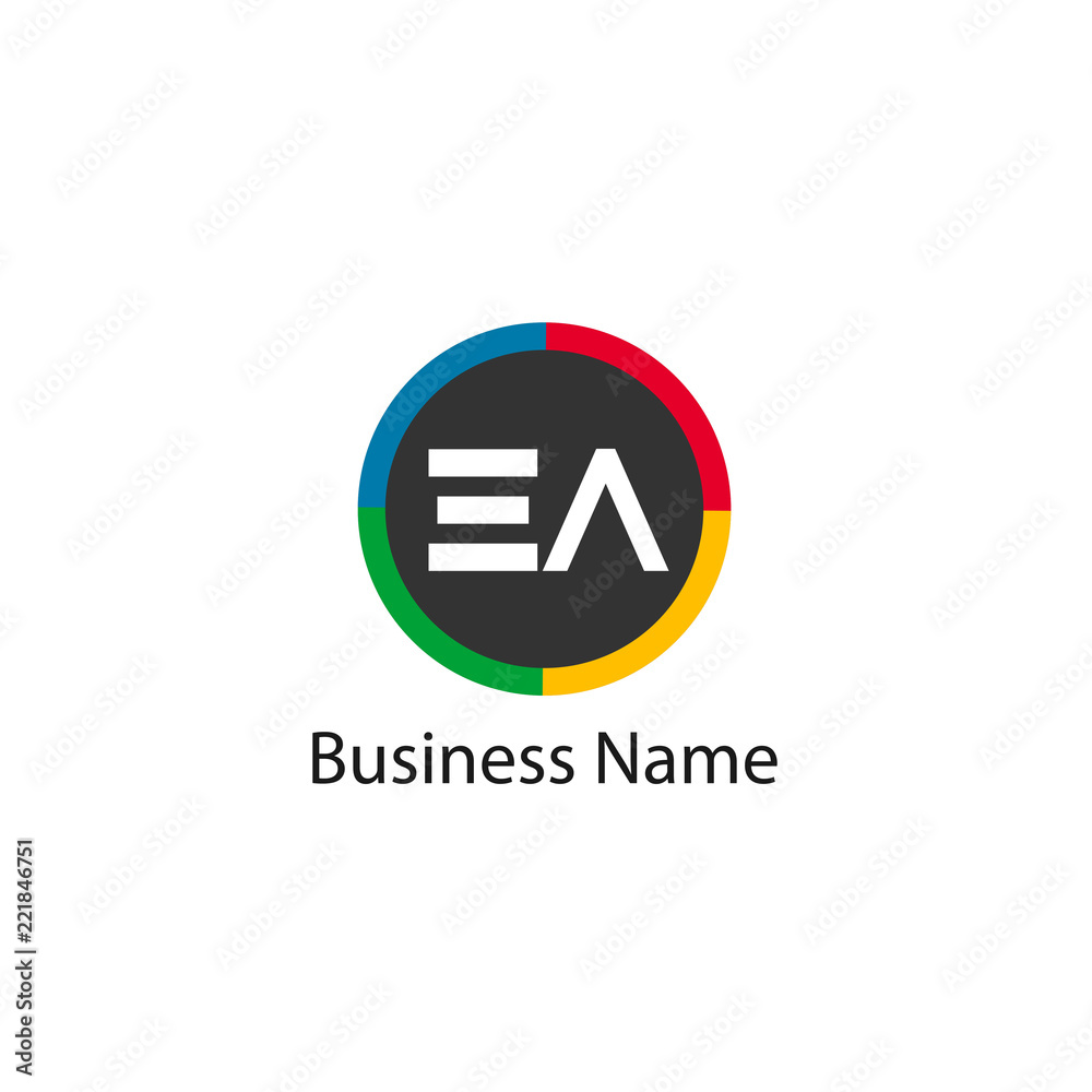 Initial Letter EA Logo Template Design Initial Letter EA Logo Template Design