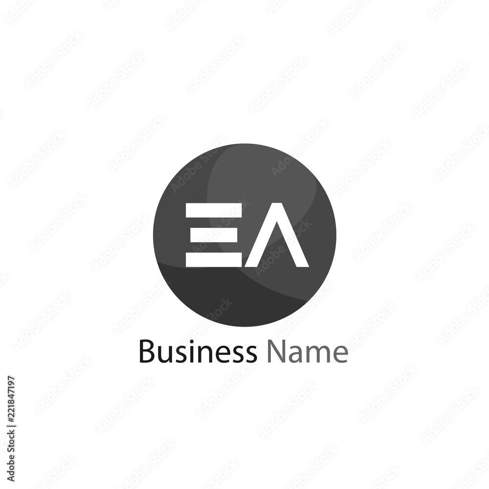Initial Letter EA Logo Template Design Initial Letter EA Logo Template Design