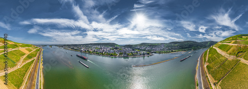 Luftbild Blick auf Bingen am Rhein