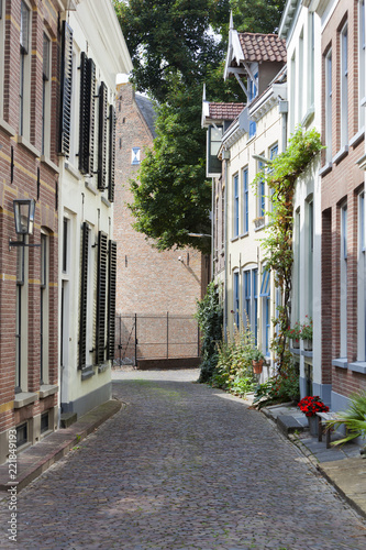 Fototapeta Naklejka Na Ścianę i Meble -  Picturesque street in Zutphen