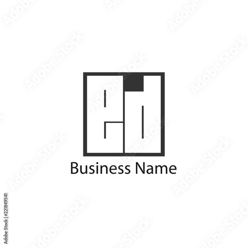 Initial Letter ED Logo Template Design