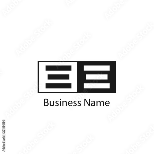 Initial Letter EE Logo Template Design