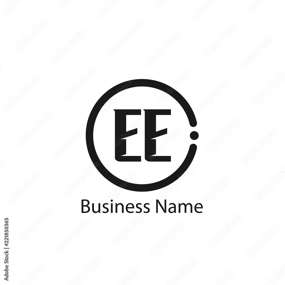 Initial Letter EE Logo Template Design