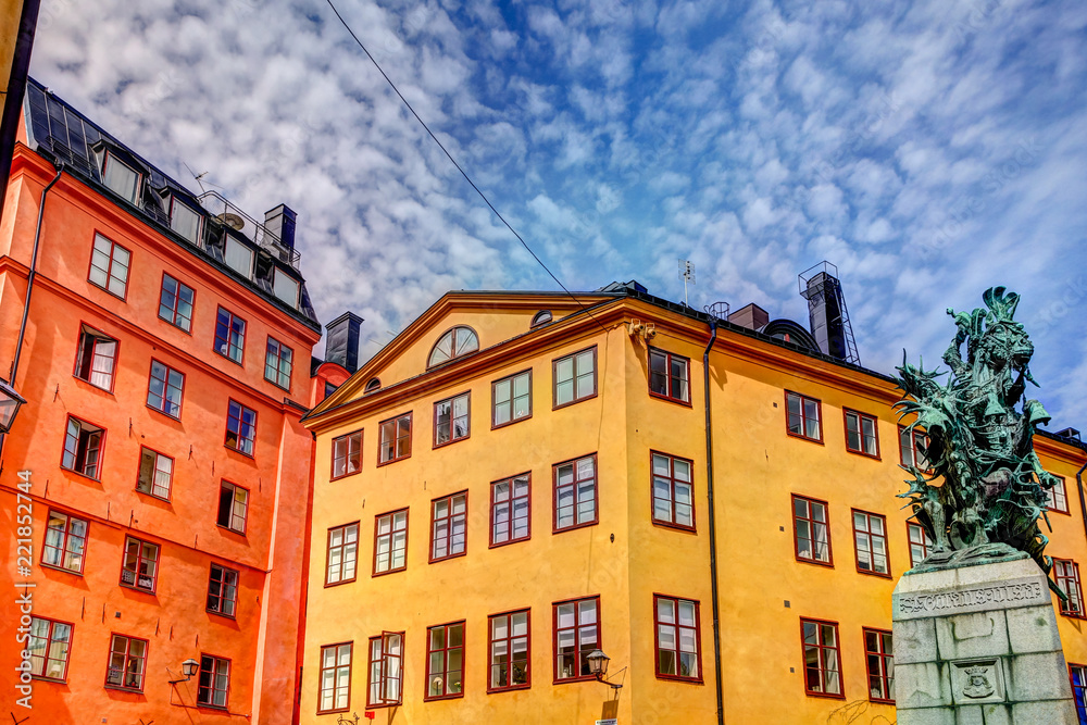 Iconic Stockholm buildings from below