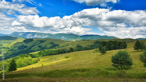 Fototapeta Naklejka Na Ścianę i Meble -  Landscape from Transylvania - Dumesti, Salciua - Romania