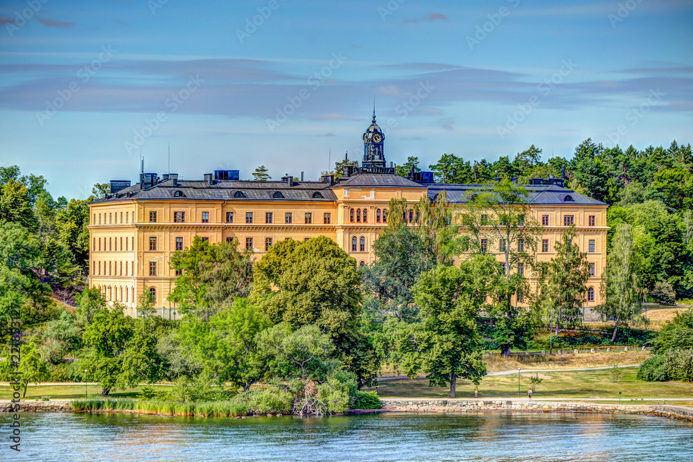 Iconic Stockholm buildings from below