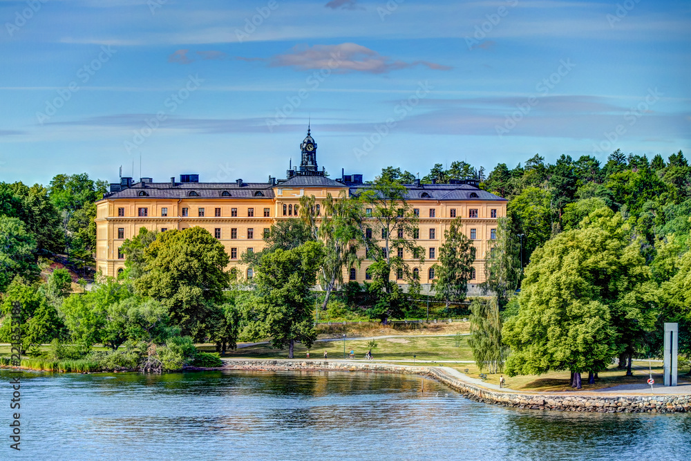 Fototapeta premium Campus Manila on the shores of Stockholm