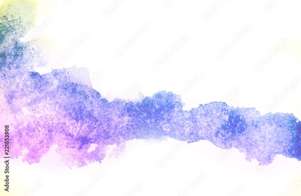 Abstract  watercolor background.The color splashing on the paper it is illustration hand drawing