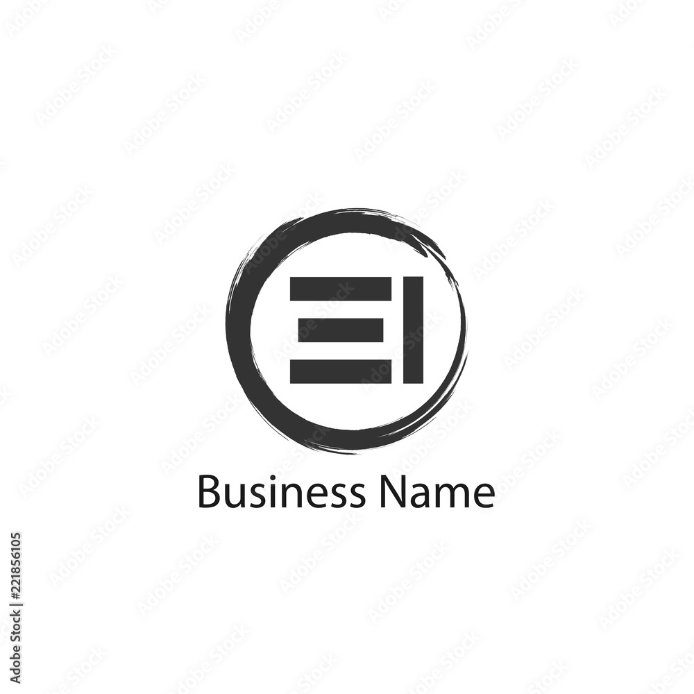 Initial Letter EI Logo Template Design Initial Letter EI Logo Template Design