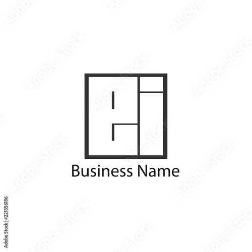 Initial Letter EI Logo Template Design