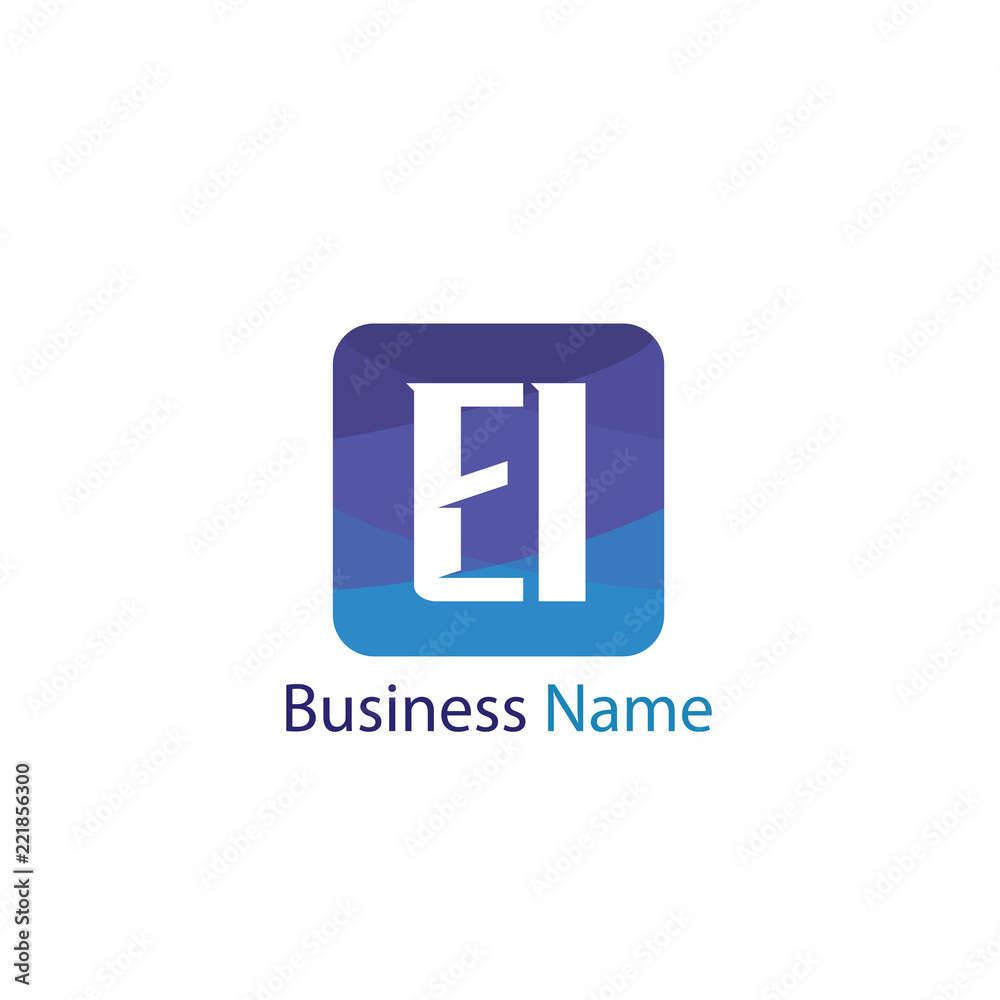 Initial Letter EI Logo Template Design Initial Letter EI Logo Template Design