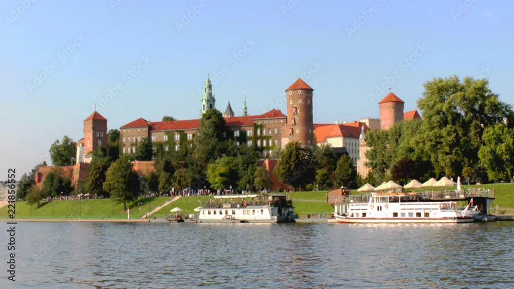 Basilica of Saints Stanislaus and Wenceslaus, Wawel Hill. Time lapse Basilica of Saints Stanislaus and Wenceslaus, Wawel Hill. Time lapse