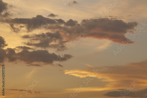 colorful dramatic sky with cloud at sunse © 1981 Rustic Studio
