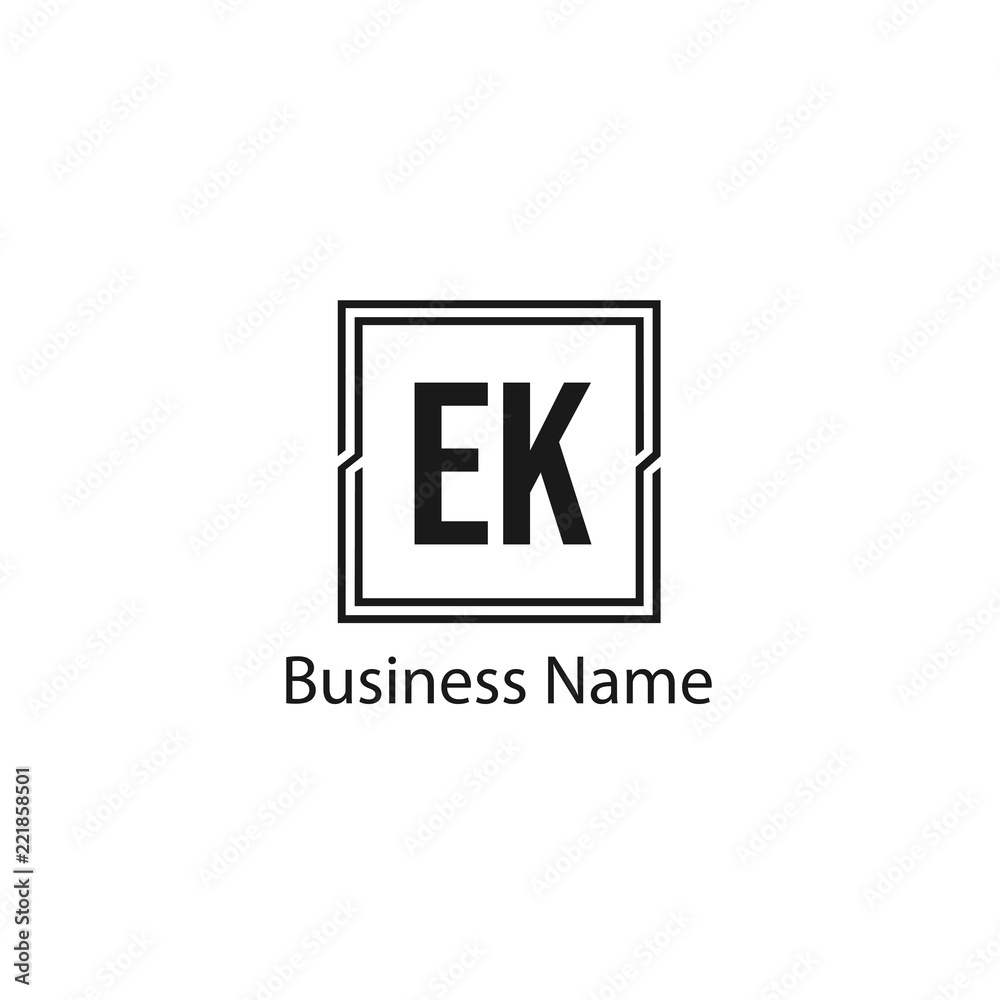 Initial Letter EK Logo Template Design Initial Letter EK Logo Template Design