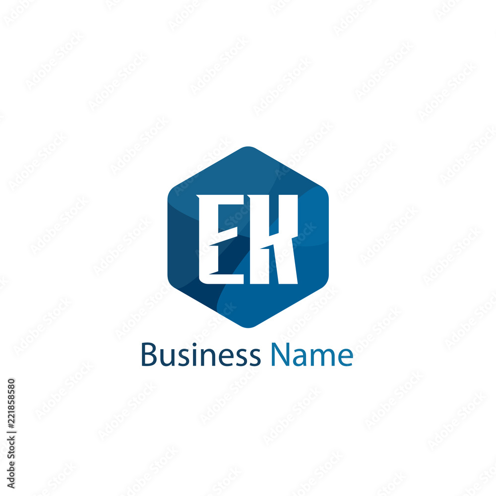 Initial Letter EK Logo Template Design Initial Letter EK Logo Template Design