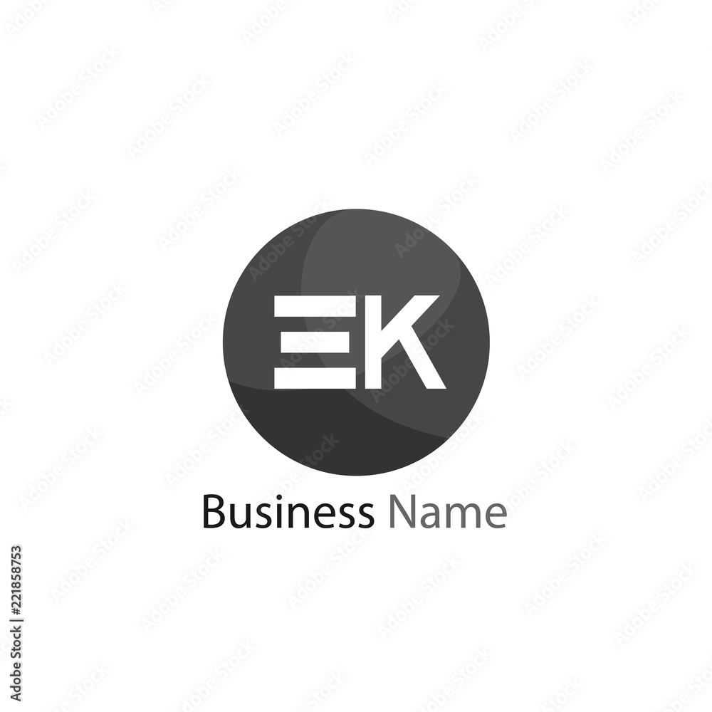 Initial Letter EK Logo Template Design Initial Letter EK Logo Template Design