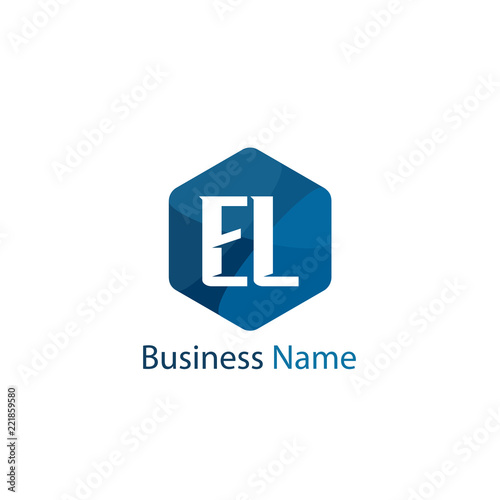 Initial Letter EL Logo Template Design