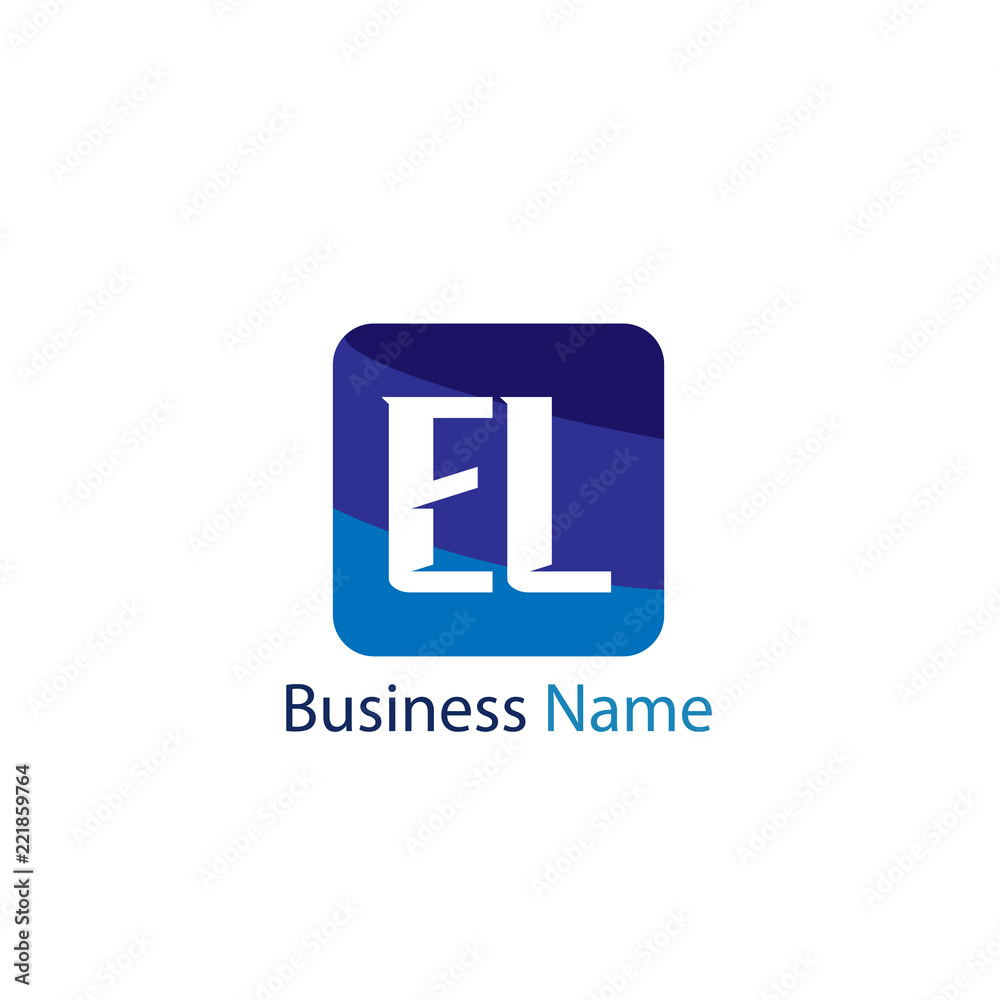 Initial Letter EL Logo Template Design Initial Letter EL Logo Template Design