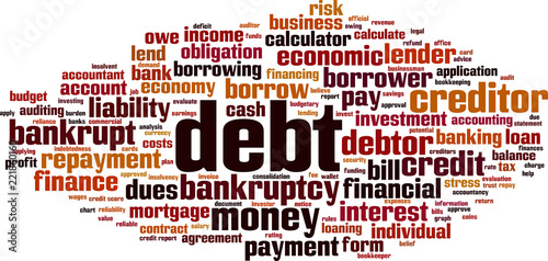 Debt word cloud