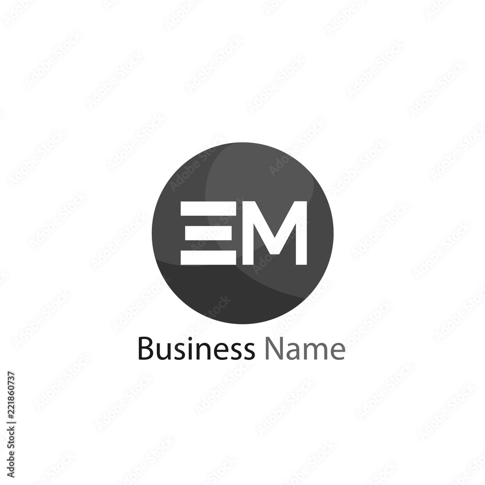 Initial Letter EM Logo Template Design Initial Letter EM Logo Template Design