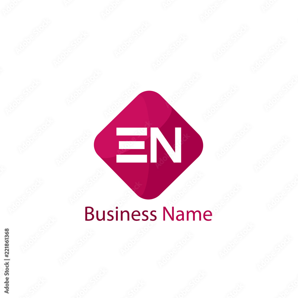 Initial Letter EN Logo Template Design Initial Letter EN Logo Template Design